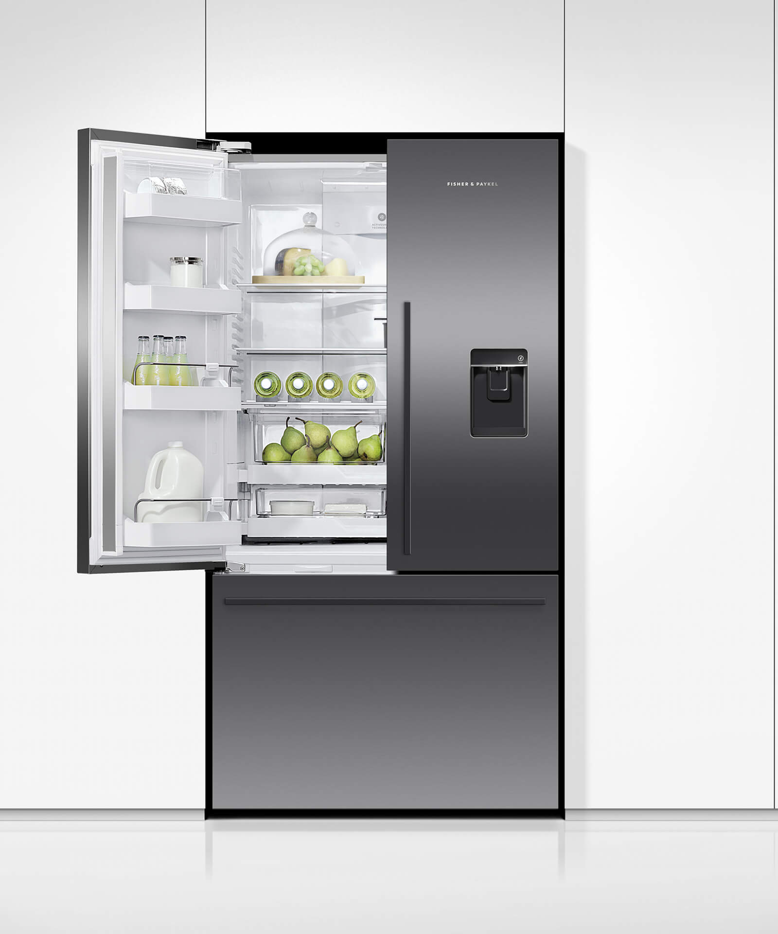 Fisher & Paykel French Door RF540ADUSB Matt Schwarz INOX - Image 3
