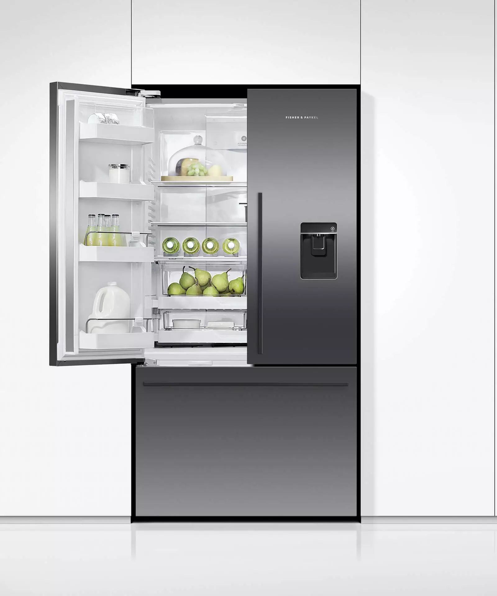 Fisher & Paykel French Door RF540ADUSB Matt Schwarz INOX - Image 3